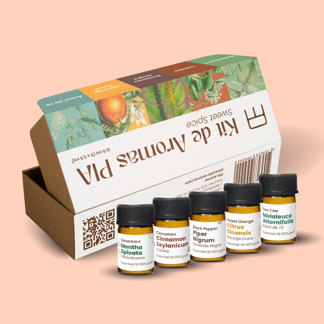 PIA Inhaler + 5 Essential Oils Kit – Sweet Spice (12.5 ml)