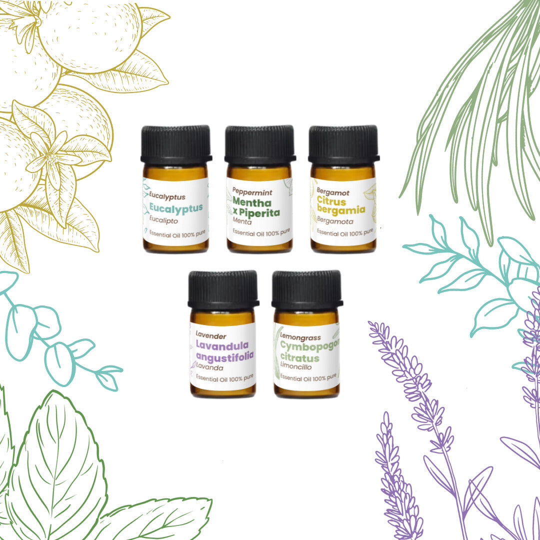 100% Pure Essential Oils Kit (Set of 5) 12.5 ml