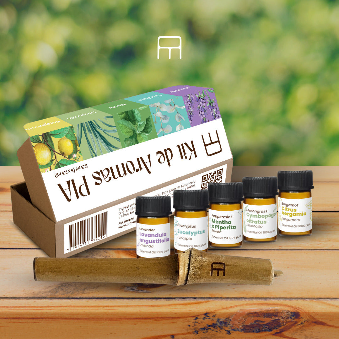 PIA Inhaler + 5 Essential Oils Kit  (12.5 ml)